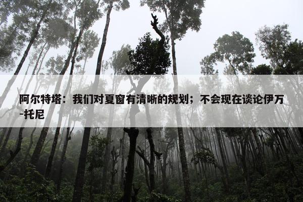 阿尔特塔：我们对夏窗有清晰的规划；不会现在谈论伊万-托尼