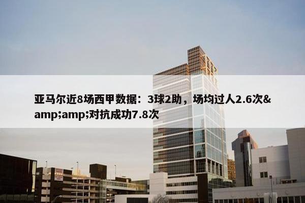 亚马尔近8场西甲数据：3球2助，场均过人2.6次&amp;对抗成功7.8次