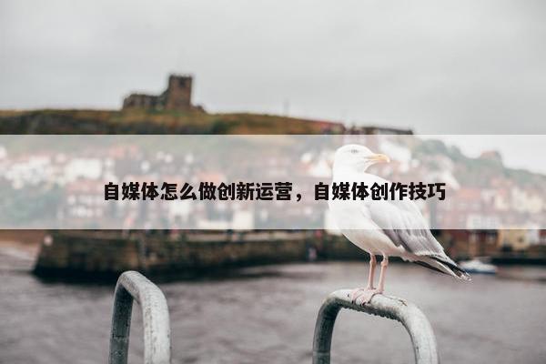 自媒体怎么做创新运营，自媒体创作技巧