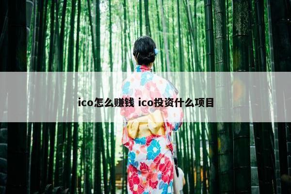 ico怎么赚钱 ico投资什么项目