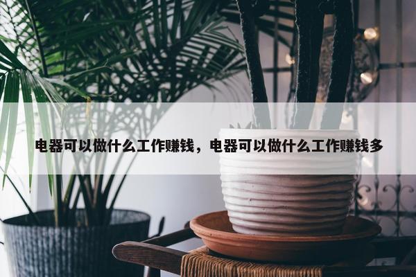 电器可以做什么工作赚钱，电器可以做什么工作赚钱多