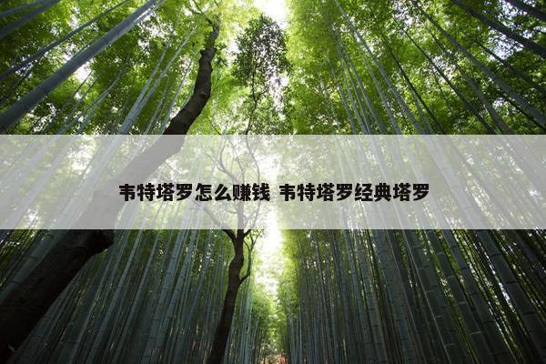 韦特塔罗怎么赚钱 韦特塔罗经典塔罗