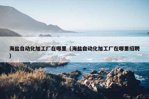 海盐自动化加工厂在哪里（海盐自动化加工厂在哪里招聘）