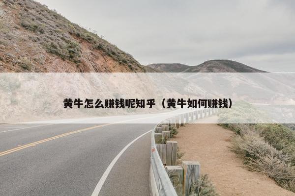 黄牛怎么赚钱呢知乎（黄牛如何赚钱）