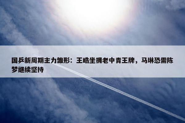 国乒新周期主力雏形：王皓坐拥老中青王牌，马琳恐需陈梦继续坚持