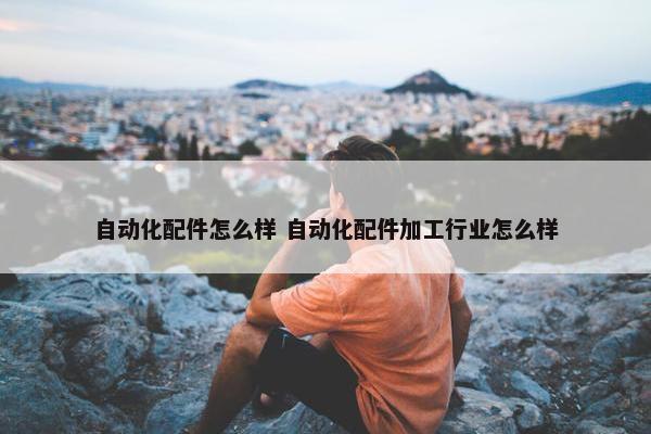 自动化配件怎么样 自动化配件加工行业怎么样