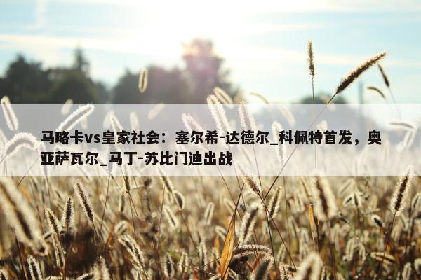 马略卡vs皇家社会：塞尔希-达德尔_科佩特首发，奥亚萨瓦尔_马丁-苏比门迪出战