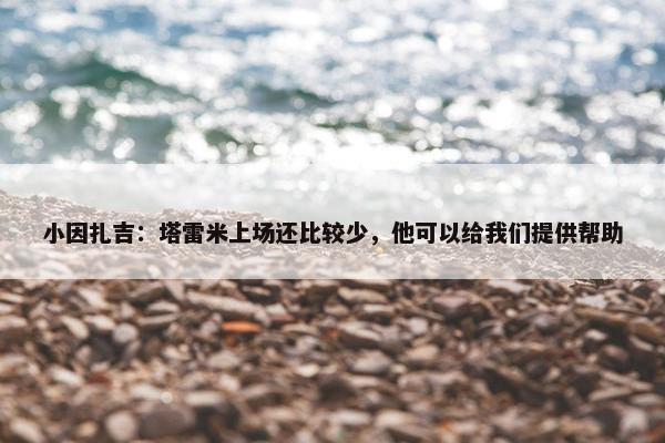 小因扎吉：塔雷米上场还比较少，他可以给我们提供帮助