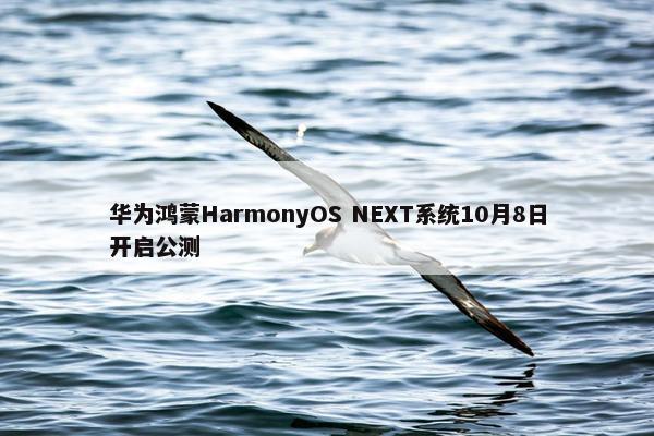 华为鸿蒙HarmonyOS NEXT系统10月8日开启公测