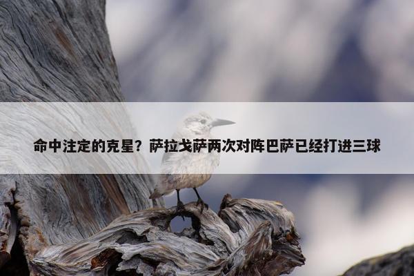 命中注定的克星？萨拉戈萨两次对阵巴萨已经打进三球