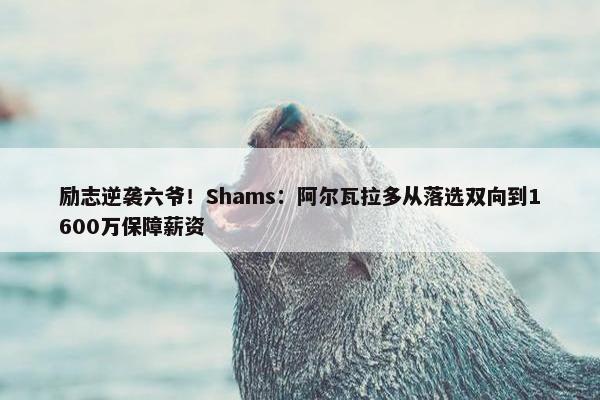 励志逆袭六爷！Shams：阿尔瓦拉多从落选双向到1600万保障薪资