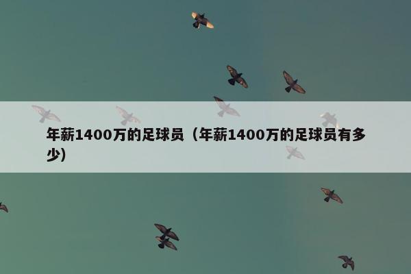 年薪1400万的足球员（年薪1400万的足球员有多少）