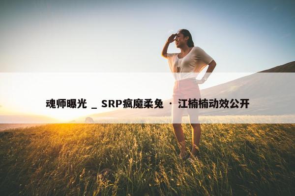 魂师曝光 _ SRP疯魔柔兔 · 江楠楠动效公开