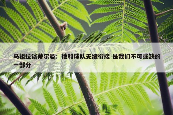 马祖拉谈蒂尔曼：他和球队无缝衔接 是我们不可或缺的一部分