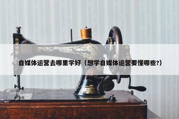 自媒体运营去哪里学好（想学自媒体运营要懂哪些?）