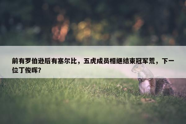 前有罗伯逊后有塞尔比，五虎成员相继结束冠军荒，下一位丁俊晖？