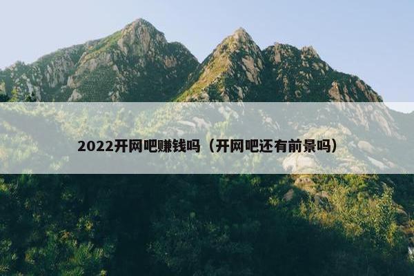 2022开网吧赚钱吗（开网吧还有前景吗）