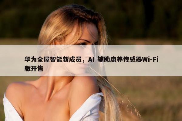 华为全屋智能新成员，AI 辅助康养传感器Wi-Fi版开售