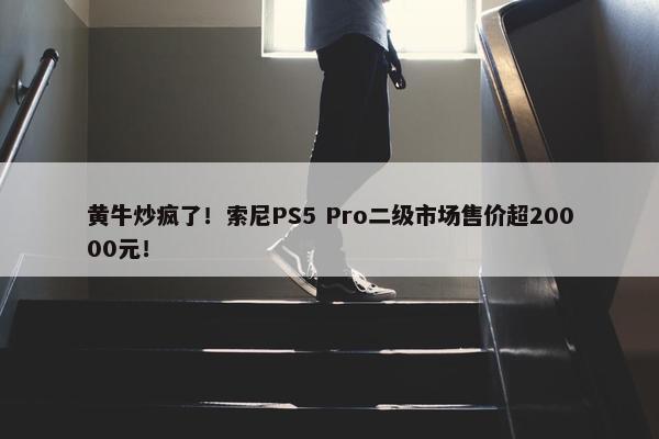 黄牛炒疯了！索尼PS5 Pro二级市场售价超20000元！