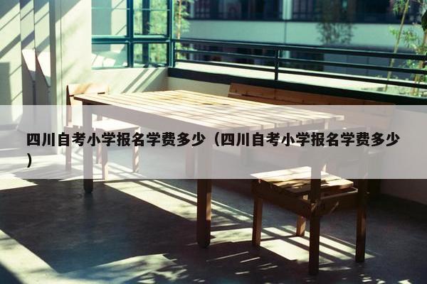 四川自考小学报名学费多少（四川自考小学报名学费多少）