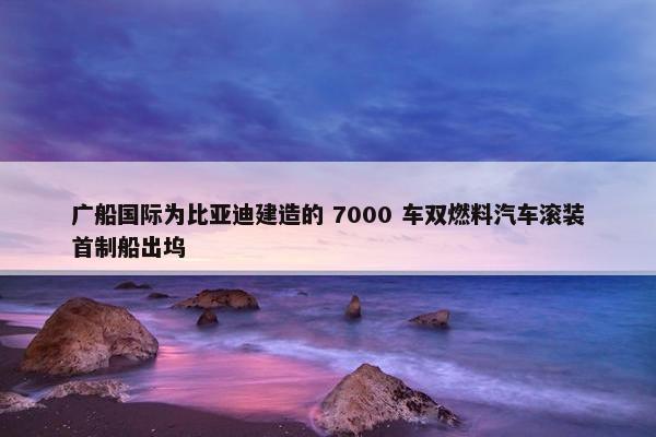 广船国际为比亚迪建造的 7000 车双燃料汽车滚装首制船出坞