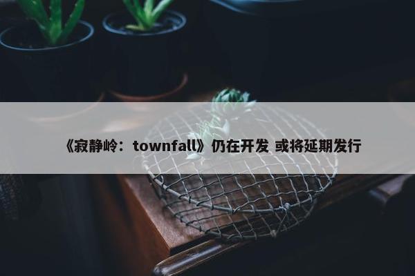 《寂静岭：townfall》仍在开发 或将延期发行