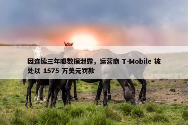 因连续三年曝数据泄露，运营商 T-Mobile 被处以 1575 万美元罚款