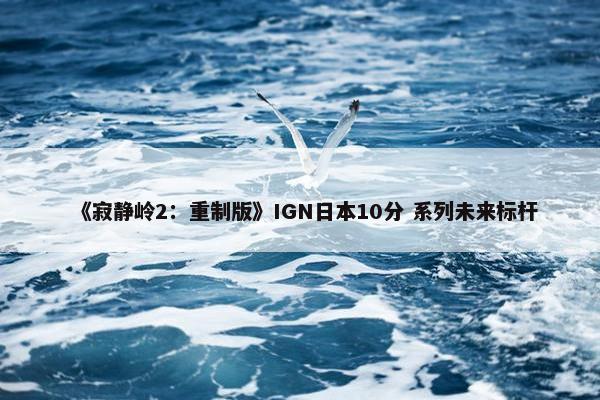 《寂静岭2：重制版》IGN日本10分 系列未来标杆