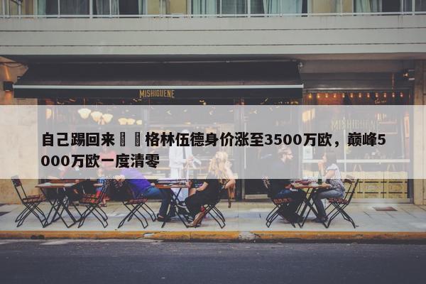 自己踢回来❗️格林伍德身价涨至3500万欧，巅峰5000万欧一度清零