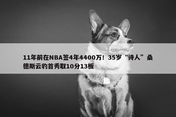 11年前在NBA签4年4400万！35岁“诗人”桑德斯云豹首秀取10分13板