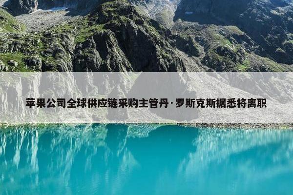 苹果公司全球供应链采购主管丹·罗斯克斯据悉将离职