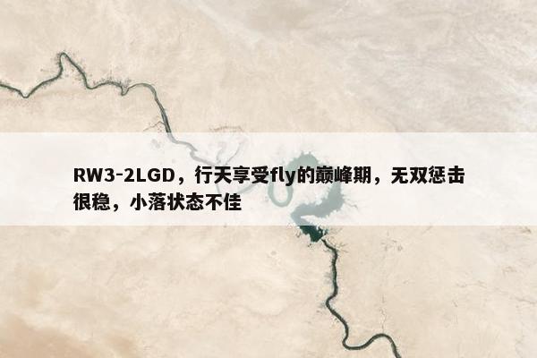 RW3-2LGD，行天享受fly的巅峰期，无双惩击很稳，小落状态不佳