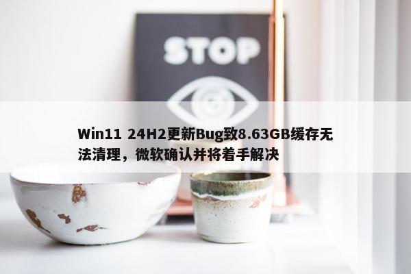 Win11 24H2更新Bug致8.63GB缓存无法清理，微软确认并将着手解决