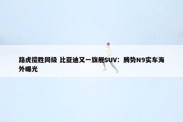 路虎揽胜同级 比亚迪又一旗舰SUV：腾势N9实车海外曝光