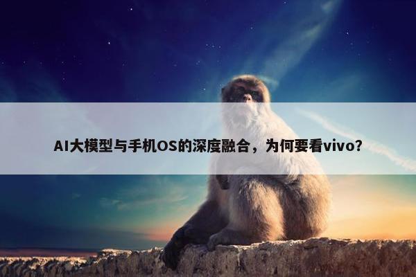 AI大模型与手机OS的深度融合，为何要看vivo？