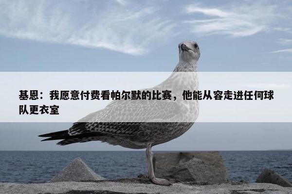 基恩：我愿意付费看帕尔默的比赛，他能从容走进任何球队更衣室