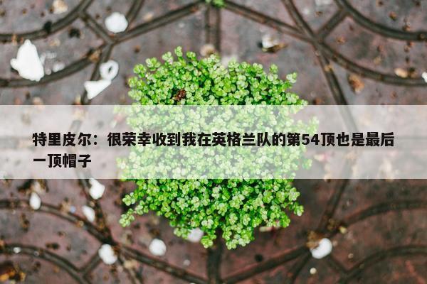 特里皮尔：很荣幸收到我在英格兰队的第54顶也是最后一顶帽子