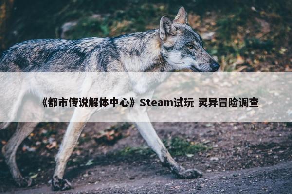 《都市传说解体中心》Steam试玩 灵异冒险调查