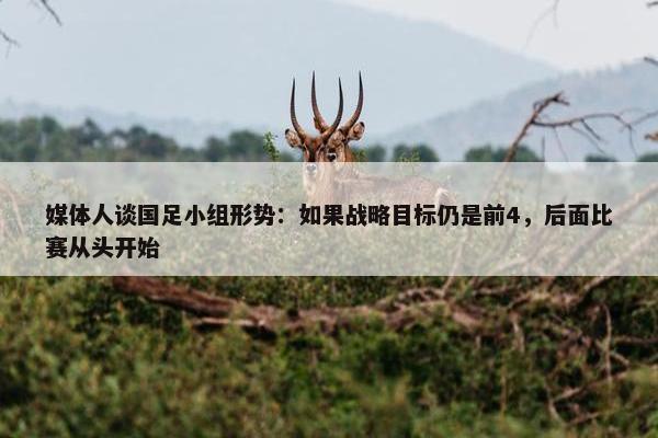 媒体人谈国足小组形势：如果战略目标仍是前4，后面比赛从头开始