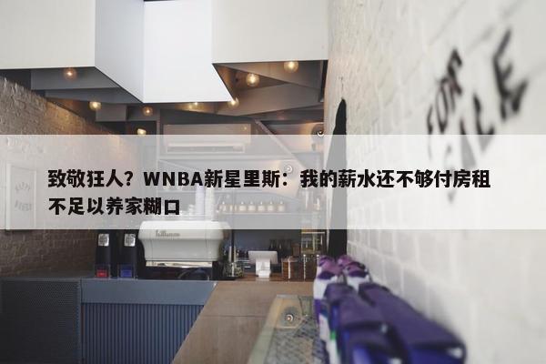 致敬狂人？WNBA新星里斯：我的薪水还不够付房租 不足以养家糊口