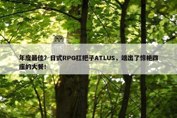 年度最佳？日式RPG扛把子ATLUS，端出了惊艳四座的大餐！