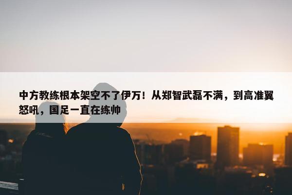 中方教练根本架空不了伊万！从郑智武磊不满，到高准翼怒吼，国足一直在练帅