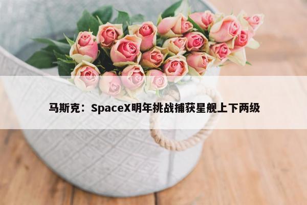 马斯克：SpaceX明年挑战捕获星舰上下两级