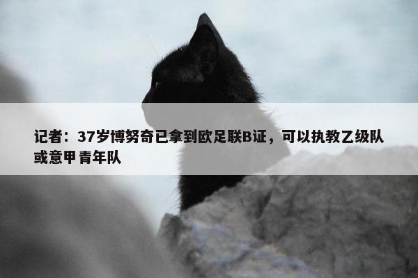 记者：37岁博努奇已拿到欧足联B证，可以执教乙级队或意甲青年队