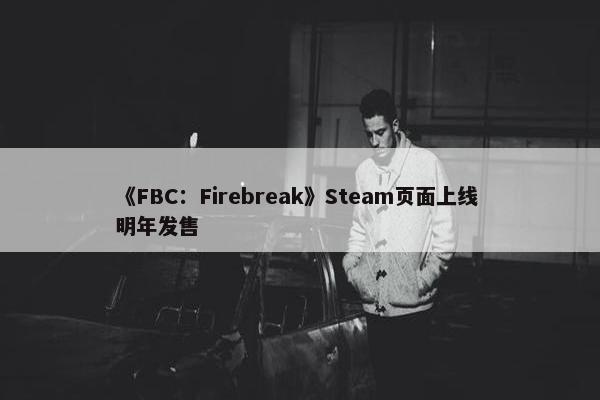 《FBC：Firebreak》Steam页面上线 明年发售