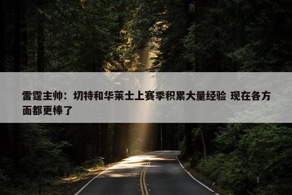 雷霆主帅：切特和华莱士上赛季积累大量经验 现在各方面都更棒了