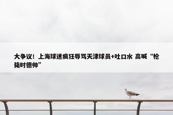 大争议！上海球迷疯狂辱骂天津球员+吐口水 高喊“枪毙时德帅”