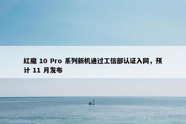 红魔 10 Pro 系列新机通过工信部认证入网，预计 11 月发布