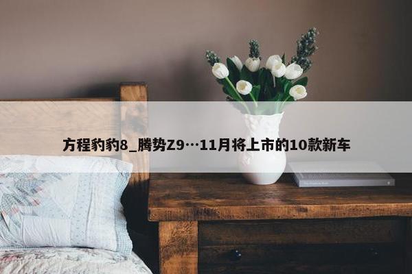 方程豹豹8_腾势Z9…11月将上市的10款新车