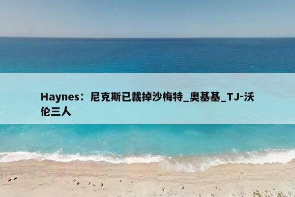 Haynes：尼克斯已裁掉沙梅特_奥基基_TJ-沃伦三人